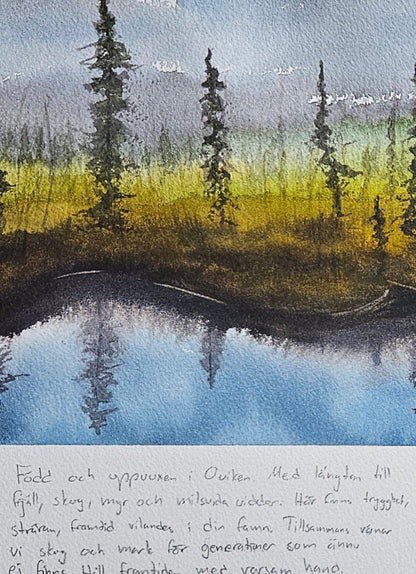 Tjärn och myr för framtiden - akvarell
