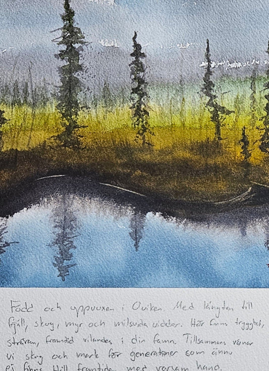 Tjärn och myr för framtiden - akvarell