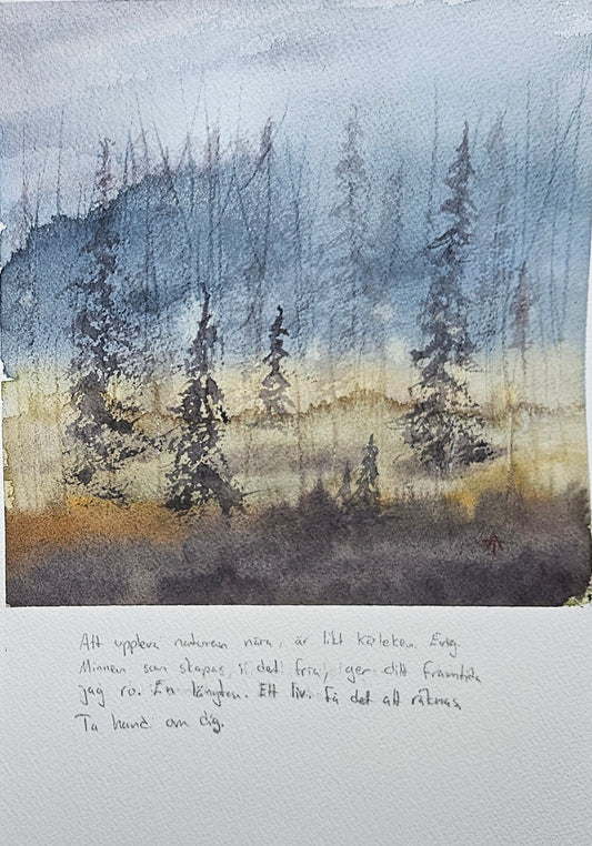 Eternal and bygone times - watercolour