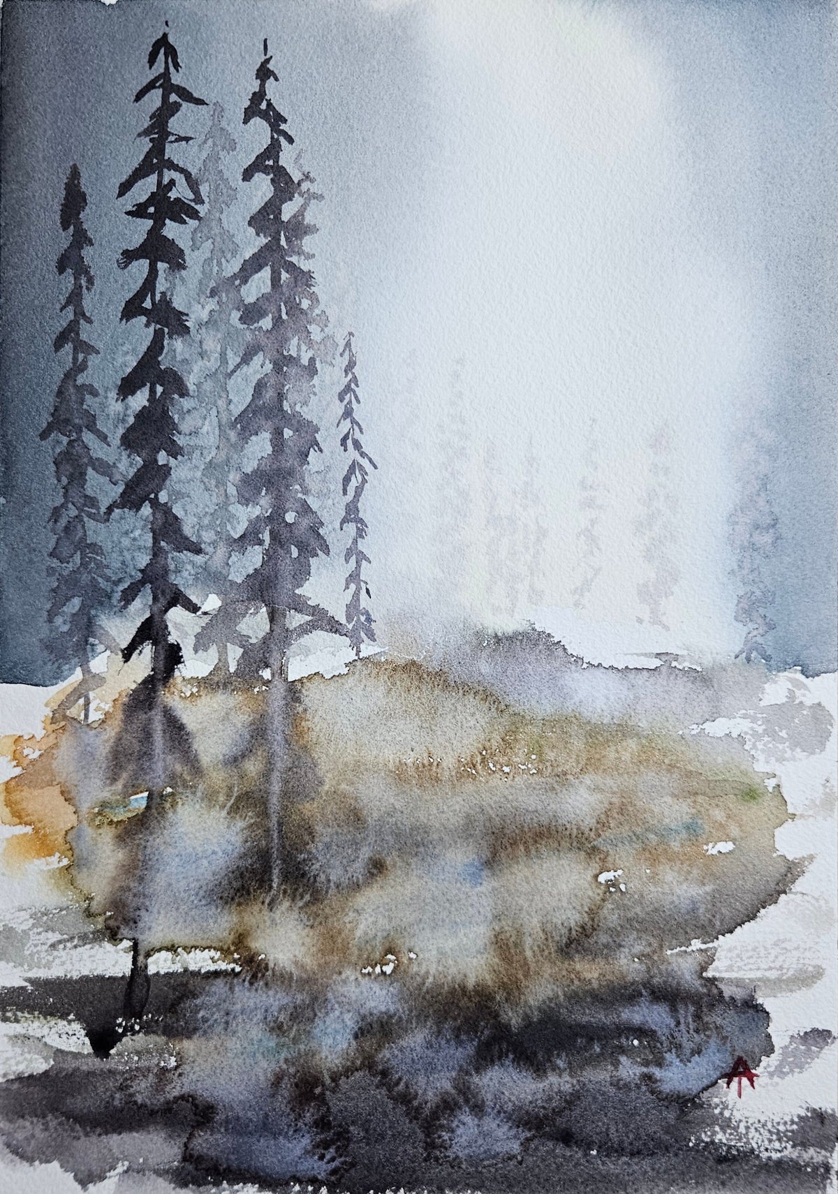 Gränsland- akvarell