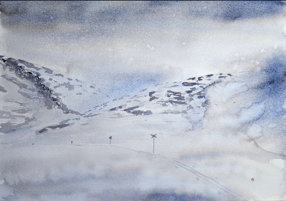 On an Outing - watercolor